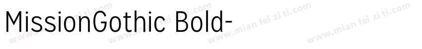 MissionGothic Bold字体转换